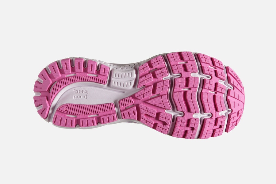 Brooks Ghost 13 Road Loopschoenen Dames - Wit/Roze/Blauw - 457036WQN